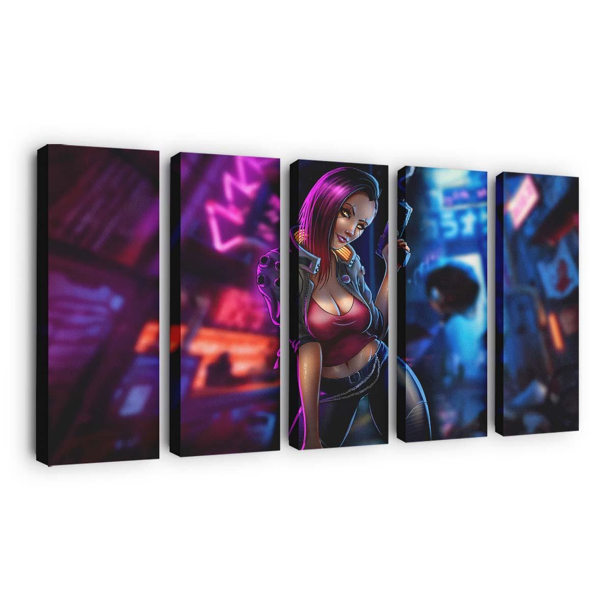 cyberpunk fanart fantasy girl 4k bu